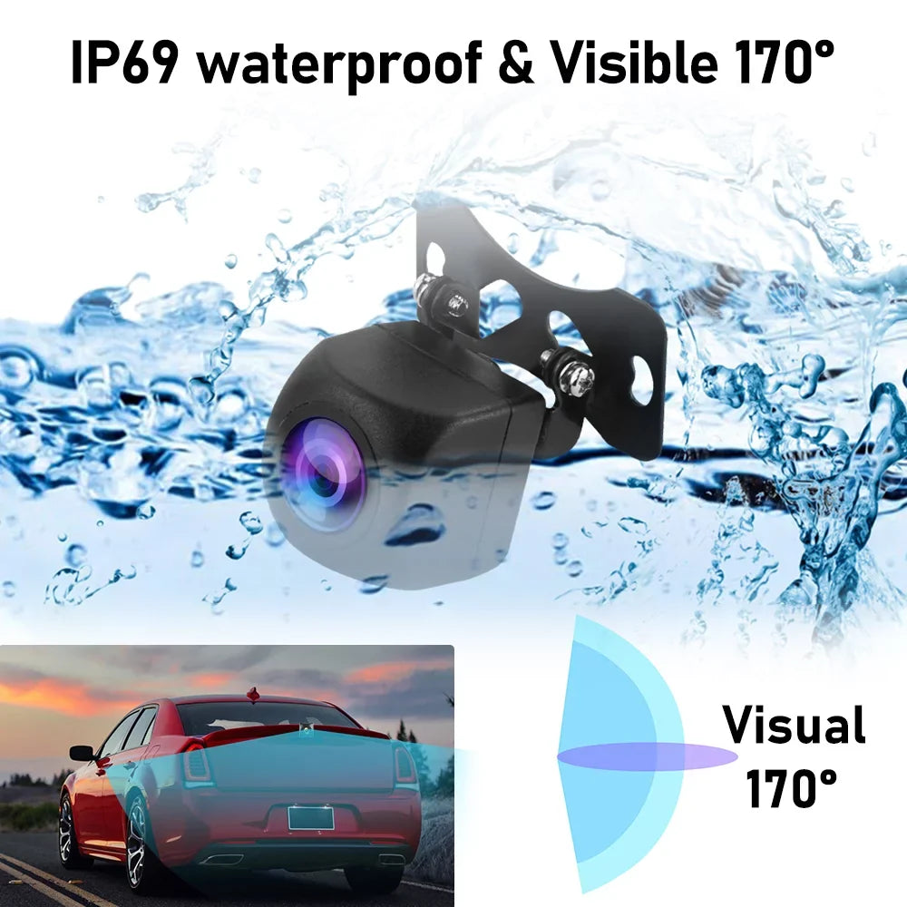 Wireless Backup Camera Kit with Stable Digital Signal, 4.3’’ Monitor& Rear View Camera InstalLatitudeion for Truck, Van, Camping Car, SUV Reverse automatic display