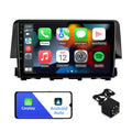 Android 10 Double Din Car Stereo for Honda Civic 2016-2020 with 9 Inch Touchdisplay Radio Built-in Wireless Carplay/Android Auto/GPS/Bluetooth/FM/AUX-in/Steering Wheel Control Backup Camera 2+32G
