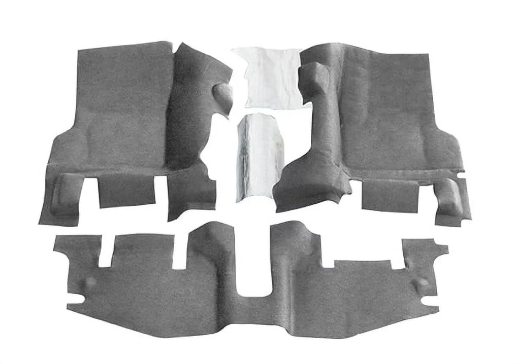 BedRug by RealTruck BTTJ97F Jeep Bedtred 97-06 TJ/LJ Front 3Pc Flr Kit (W Cntr Cnsl) - Ht Shlds Compatible with select: 1997-2005 Jeep Wrangler / TJ, 2006 Jeep Wrangler / TJ X
