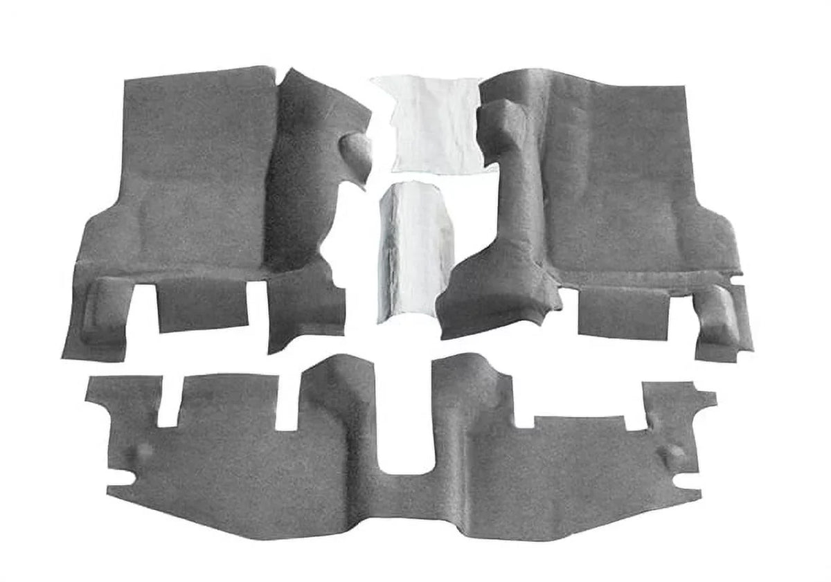 BedRug by RealTruck BTTJ97F Jeep Bedtred 97-06 TJ/LJ Front 3Pc Flr Kit (W Cntr Cnsl) - Ht Shlds Compatible with select: 1997-2005 Jeep Wrangler / TJ, 2006 Jeep Wrangler / TJ X