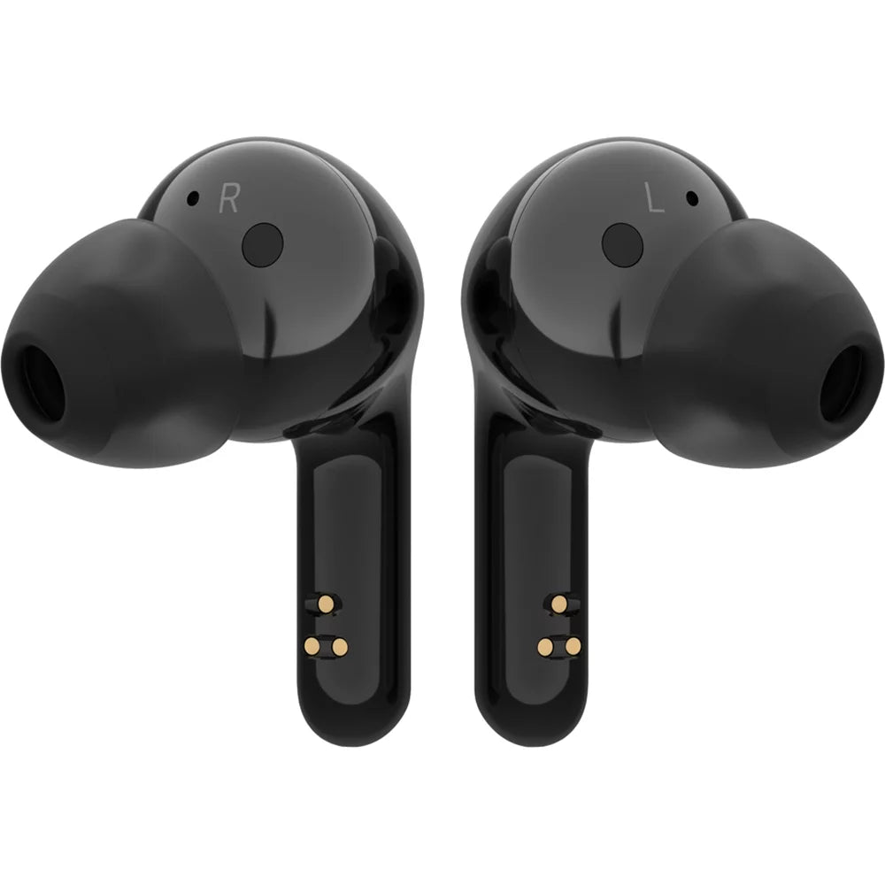 LG TONE Free FN4 - True Wireless Bluetooth Earbuds w/ Meridian Sound, Hypoallergenic Medical-Grade Ear Gels, Noise Reduction with a Close Fit, Dual Microphone for Work/Home Office, Black - (Open Box)