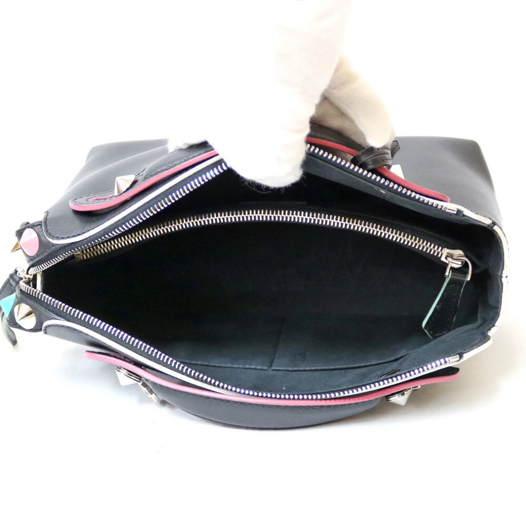 Pre-Owned FENDI Shoulder Bag By The Way Black Women's Leather (Fair)