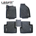 LASFIT Floor Mats for 2015-2021 Jeep Cherokee(Don't Fit Grand CHEROKEE), All Weather Fit TPE Floor Liners Set, 1st and 2nd Row, Black