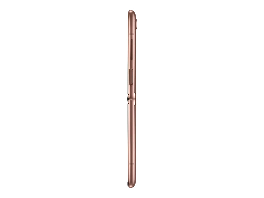 Samsung Galaxy Z Flip 5G - 5G smartphone - dual-SIM - RAM 8 GB / Internal Memory 256 GB - OLED display - 6.7" - 2636 x 1080 pixels - 2x rear cameras 12 MP, 12 MP - front camera 10 MP - mystic bronze