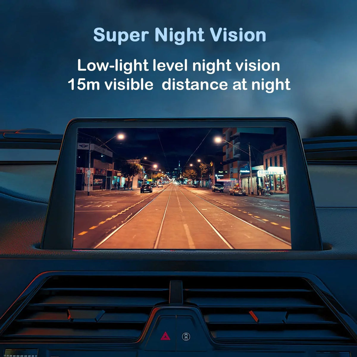 CAM117 Backup Camera Frame License PLatitudee HD Night Vision Rear View 170° Angle Waterproof Compatible with Clarion, Dual, BOSS, Jensen, Stinger, Pioneer, SoundStream, Sony, Kenwood, JVC, Rockford