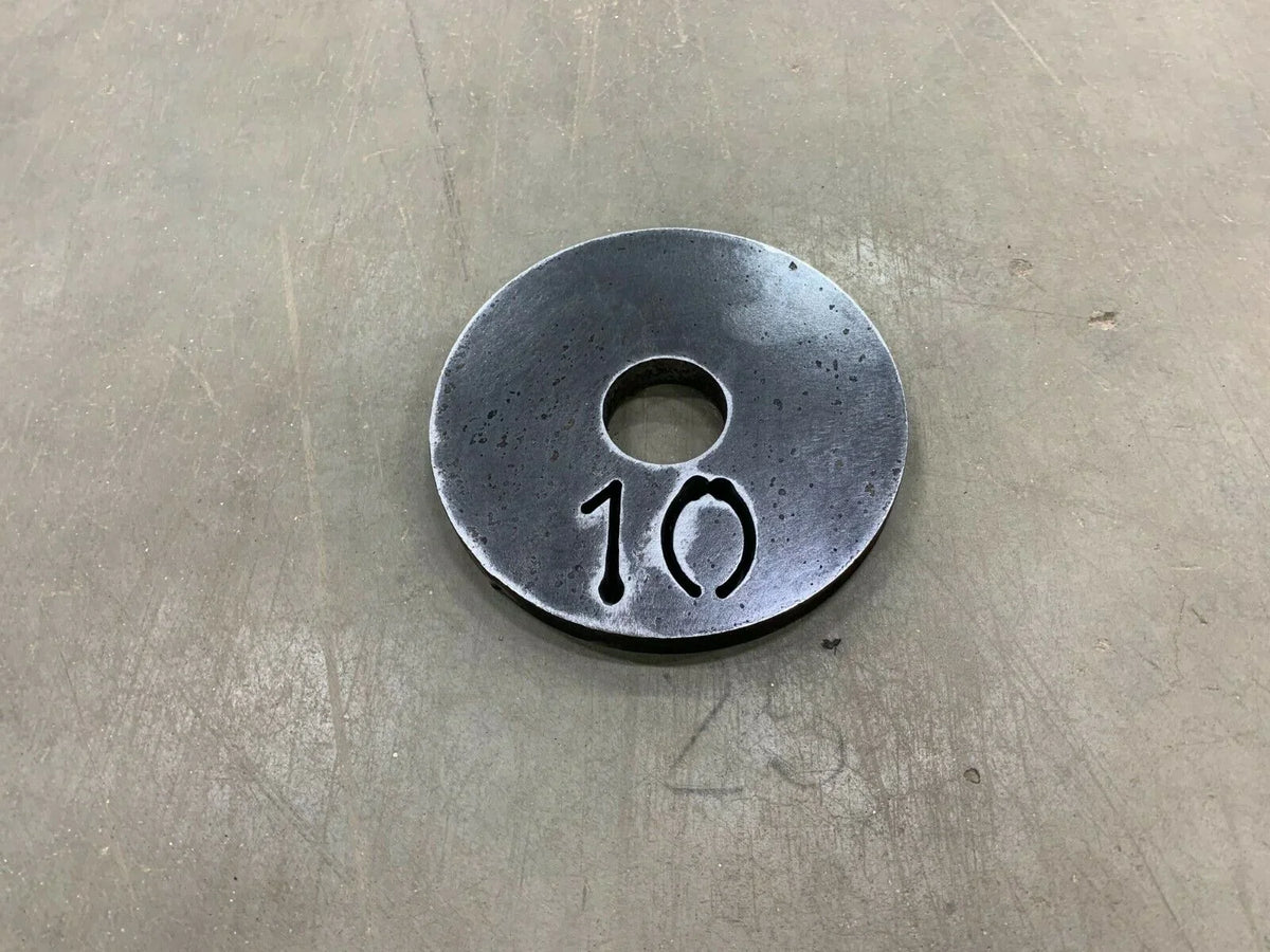 10 Lb Olympic Weight PLatitudees Set of 2 with 2" Center Hole