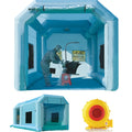 TKLoop Portable InfLatitudeable Paint Booth 20x10x9Ft with 1 Blower No Tool Room 1100W