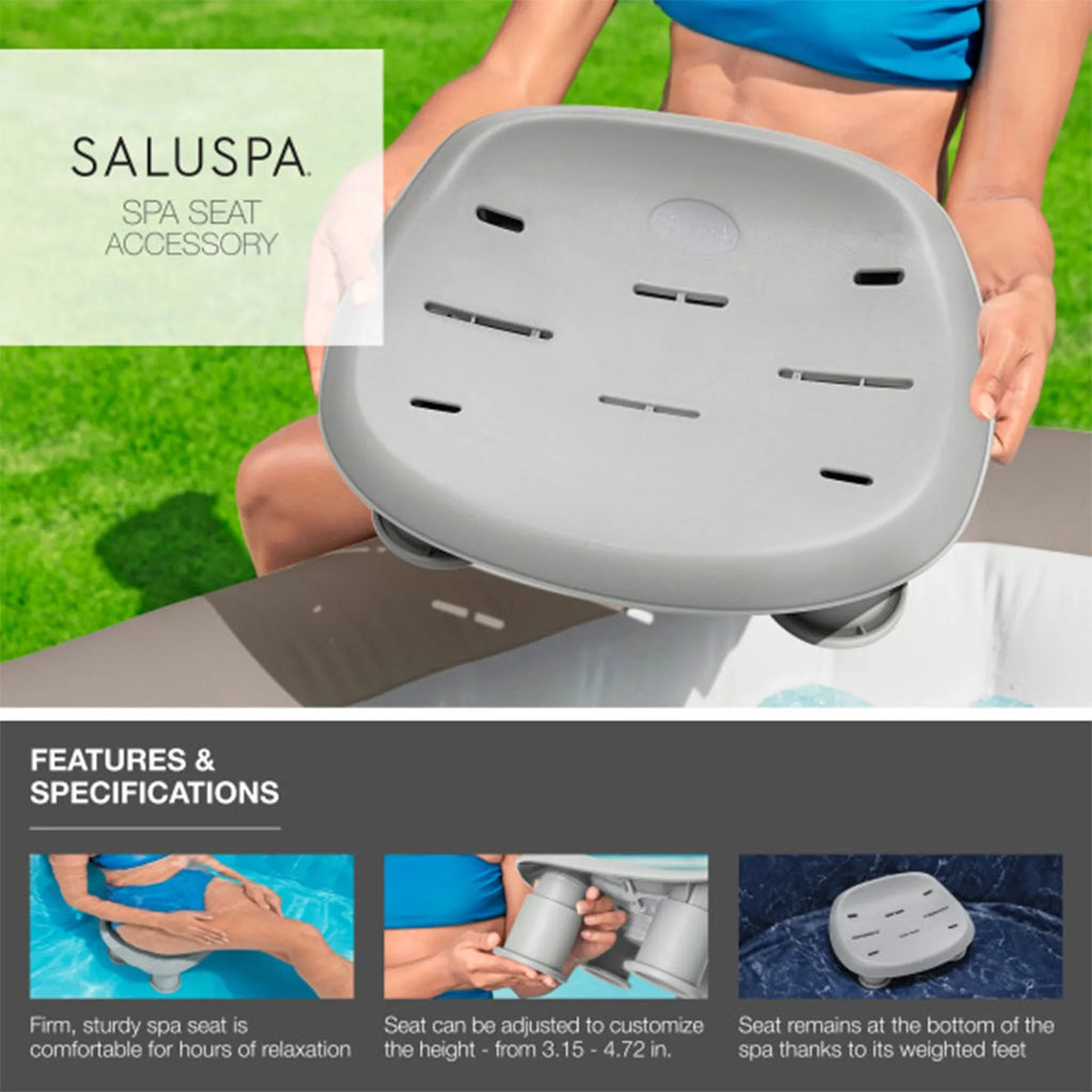 Bestway SaluSpa Cancun InfLatitudeable Hot Tub w/2 SaluSpa Spa Seat & 2 Pillows