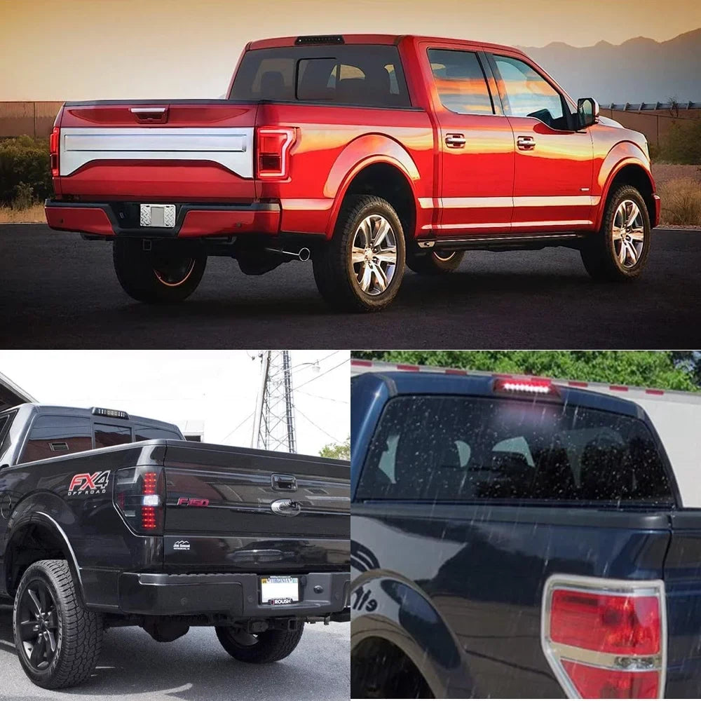 The 3rd Brake Light/Rear Cargo Light Smoked For 2009-2014 Ford F150, Power Saving, IP67 Waterproof