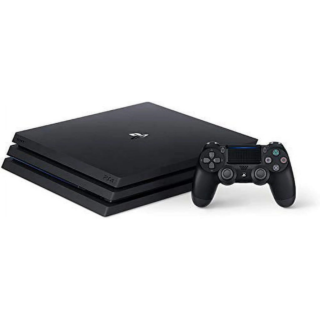 Pre-Owned Sony PlayStation 4 Pro 1TB Gaming Console Black with Charging Dock HDMI Cable 2 Controller Bolt Axtion