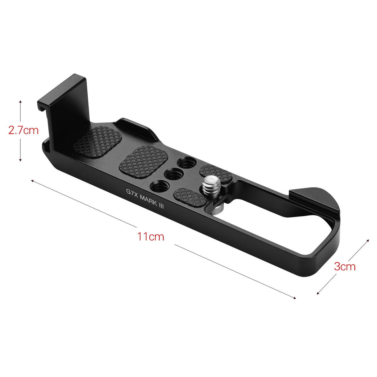 Suzicca Camera Quick Release L Mount PLatitudee with Cold Shoe 1/4 3/8 Threaded Holes Wrenches Replacement for Canon G7X Mark III Camera Accessories