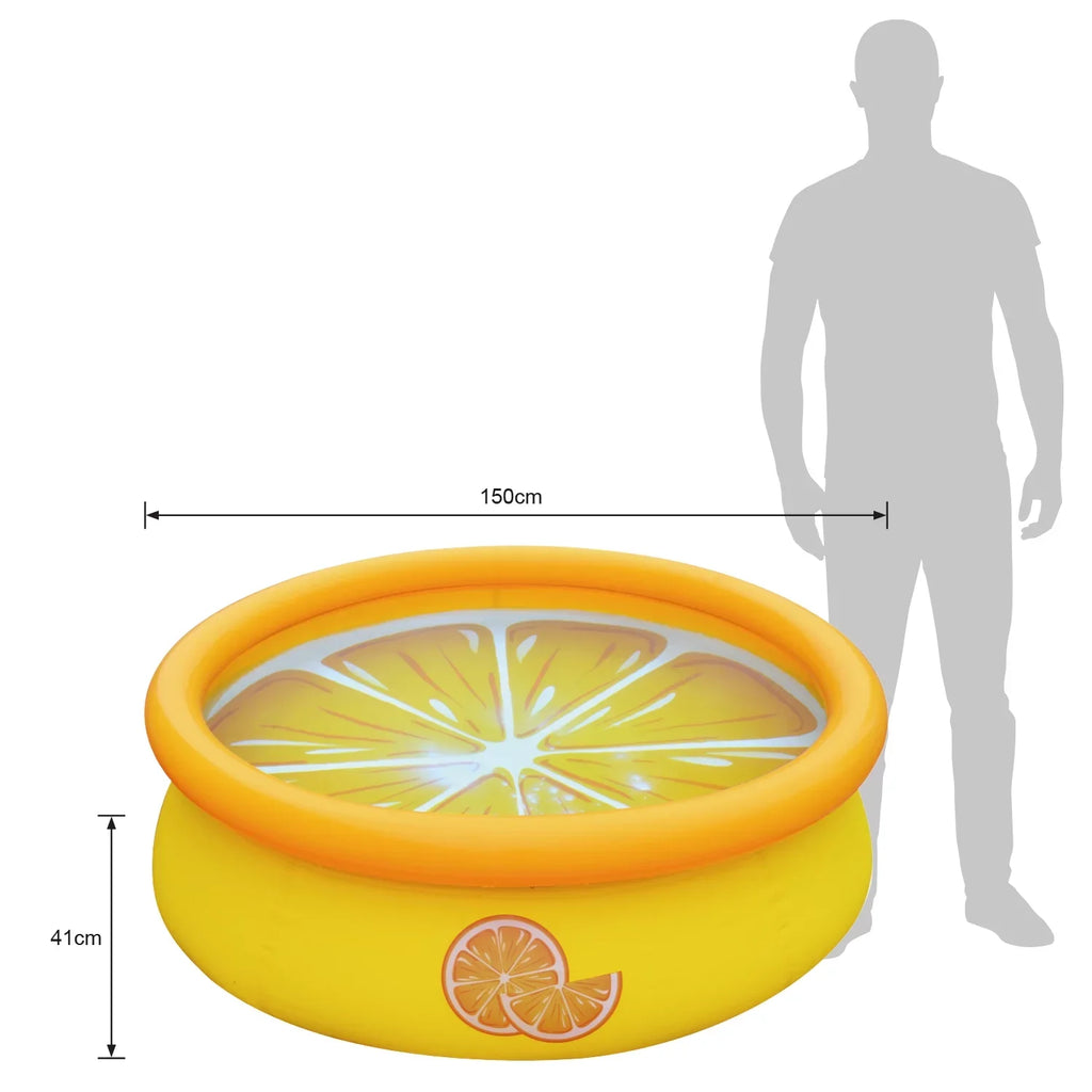 JLeisure Prompt Set & Orange InfLatitudeable Outdoor Swimming Pool (2 Pack)