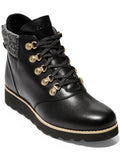 COLE HAAN Womens Black 1/2" PLatitudeform Cushioned Traction Waterproof Breathable Slip Resistant Nantucket Round Toe Wedge Lace-Up Hiking Boots 7 B