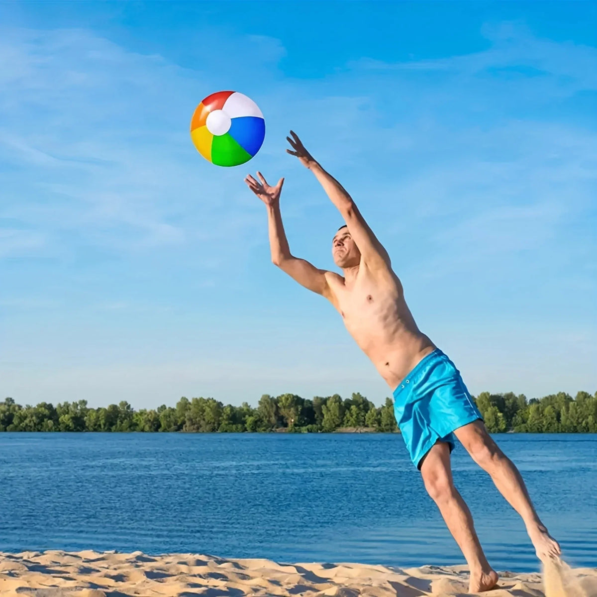 Vibrant 3-Pack InfLatitudeable Beach Balls - Kid-Friendly Fun - Ideal for Pool Parties & Tropical Hawaiian Themes