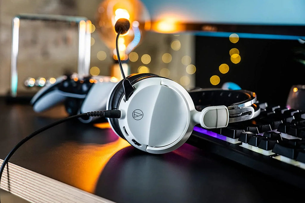 Audio Technica ATH-GL3WH Closed-Back Wired Gaming Headset - White/Black with an Additional 2 Year Coverage by Epic Protect (2022)