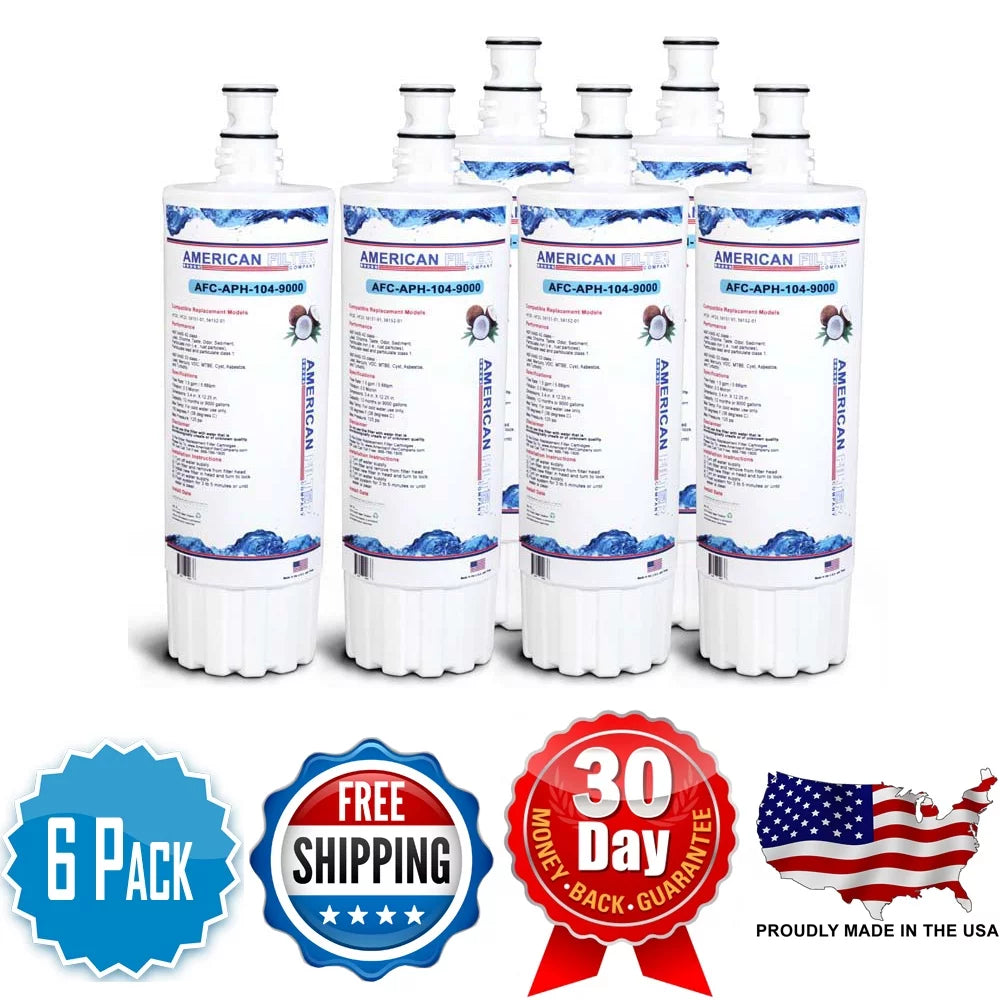 AFC Brand , Water Filters , Model # AFC-APH-104-9000 , Compatible with Cuno® HF25 - 6 Filters - Made in U.S.A.