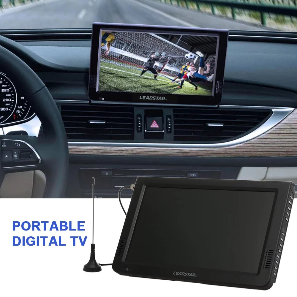 LEADSTAR 10 Inch Portable Digital ATSC TFT Screen Freeview LED TV Video Player for , USB Card Support