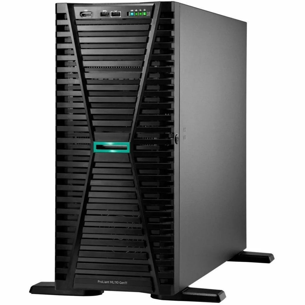 HPE ProLiant ML110 G11 4.5U Tower Server - 1 x Intel Xeon Gold 5416S 2 GHz - 32 GB RAM - Serial ATA Controller - Intel C741 Chip - 1 Processor Support - 1 TB RAM Support - Up to 16 MB Graphic Card ...