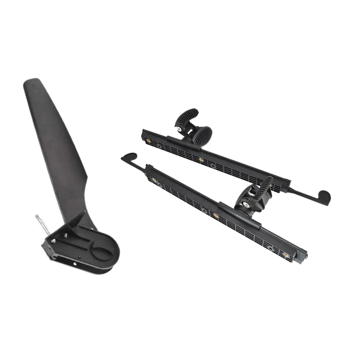 BAOSITY Kayak Rudder Kayak Foot Pegs Boat Tail Watercraft Rudder with Foot Brace Pedals for Fishing Boat Canoeing Marine Accessories