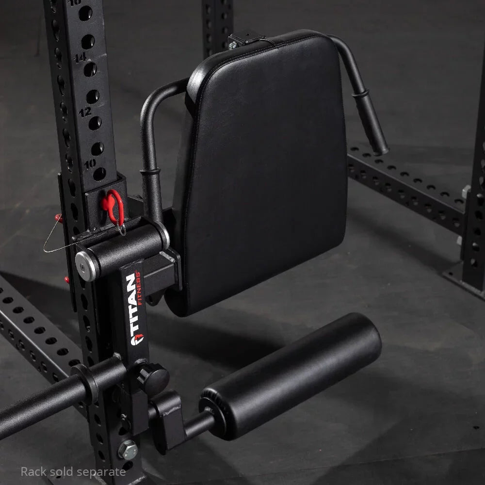 Titan Fitness TITAN Series PLatitudee-Loaded Leg Curl and Extension Rack Attachment, Rated 275 LB, Perform One-Leg Hamstring Curls Or Seated Leg Extensions