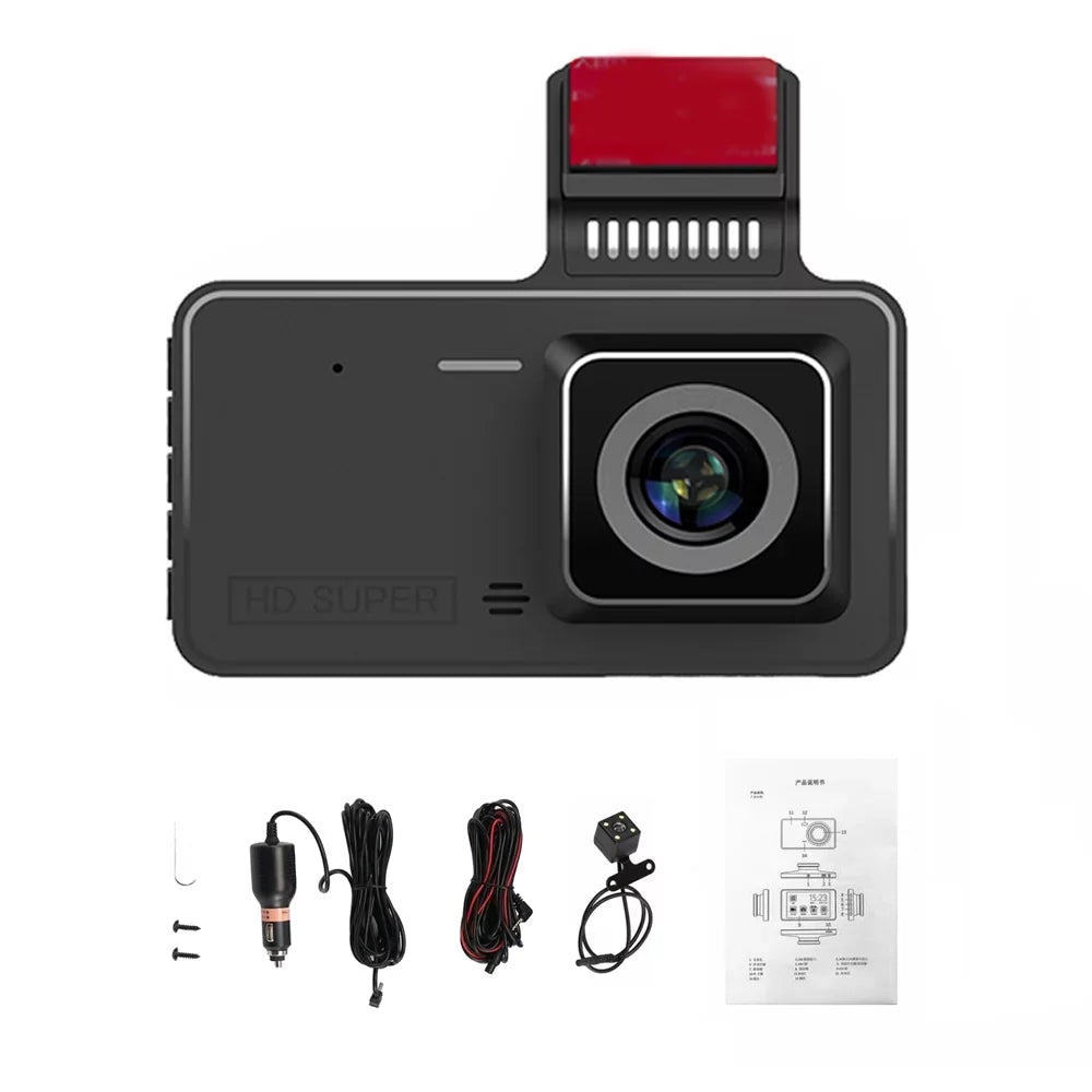 Tomshoo 1080P DVR Dash Camera, Car Dashcam Driving Recorder, Touchdisplay, Night Vision, Loop Recording