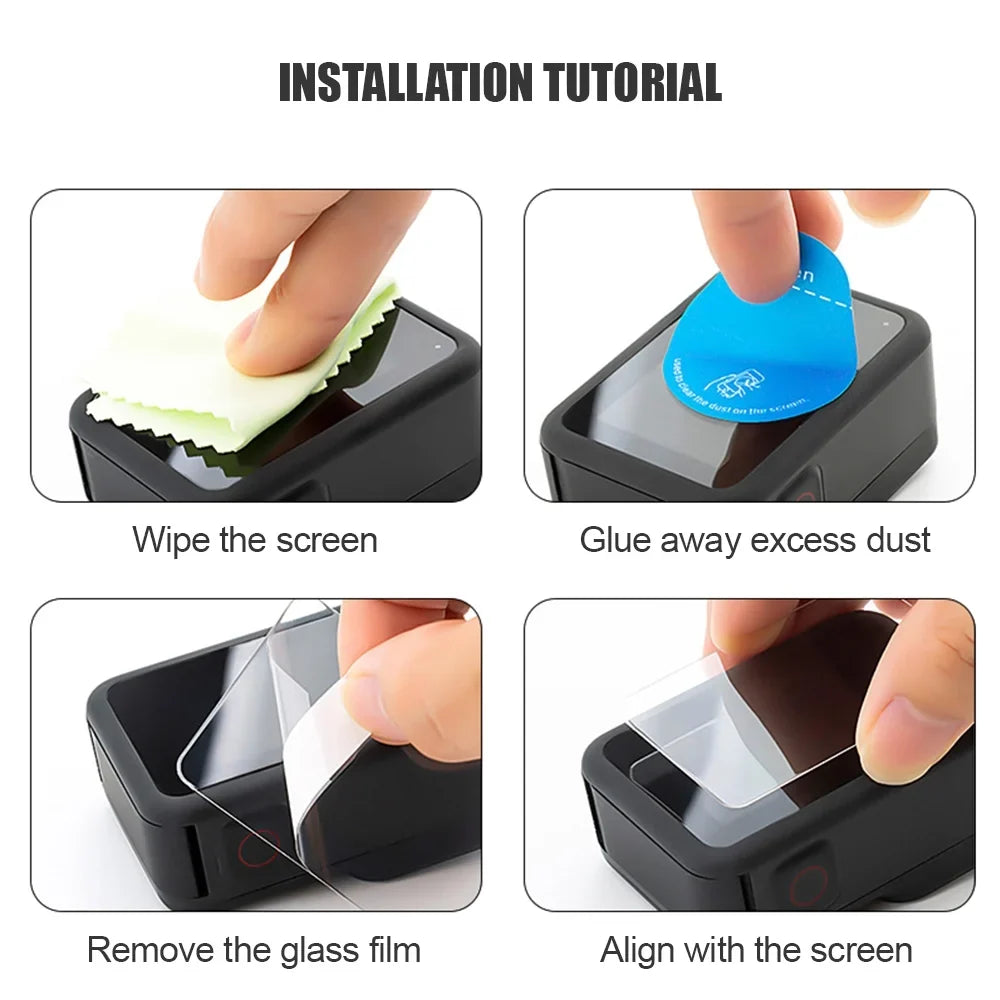 OWSOO Protective Case for  Camera, Compatible, Waterproof Kit, Silicone Protectors, Tempered Glasses, Filters, Fog PLatitudees
