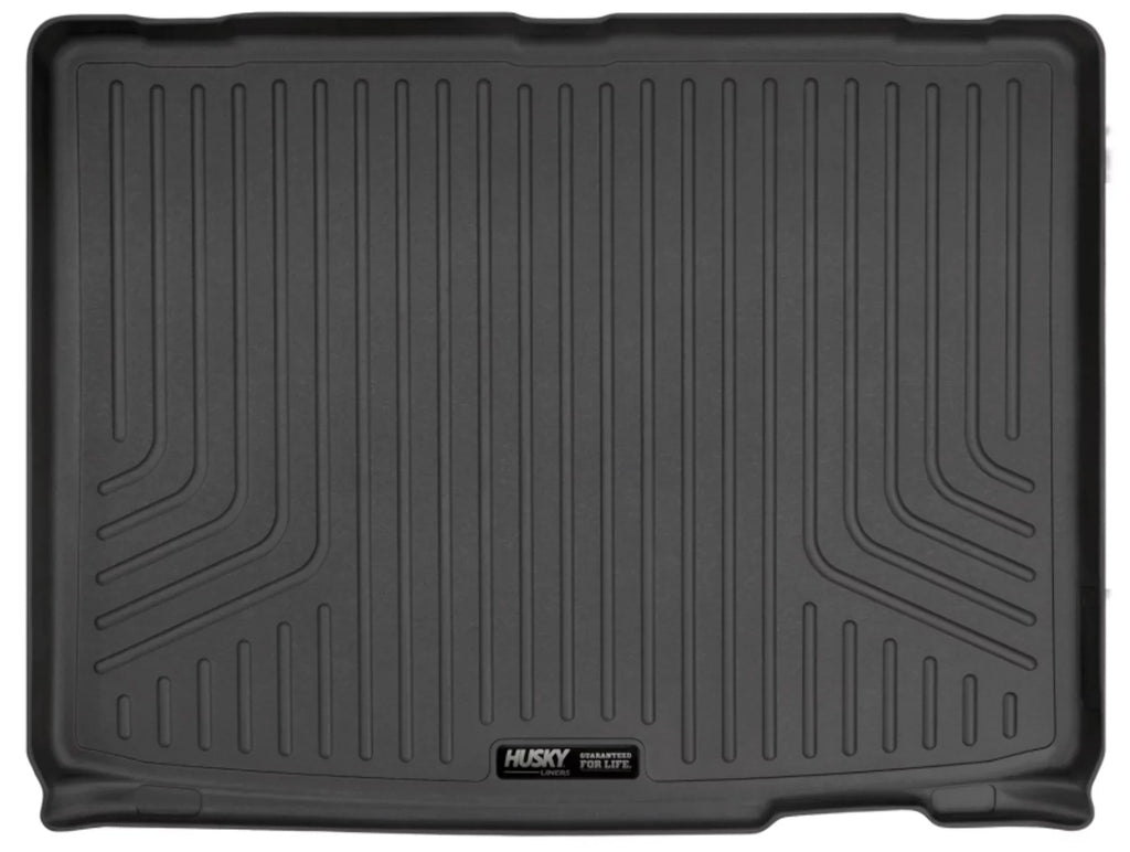 Husky by RealTruck Weatherbeater Series Cargo Liner Behind 2nd Seat Black Compatible with 21 Chevrolet Tahoe/GMC Yukon Compatible with select: 2021-2023 Cadillac Escalade