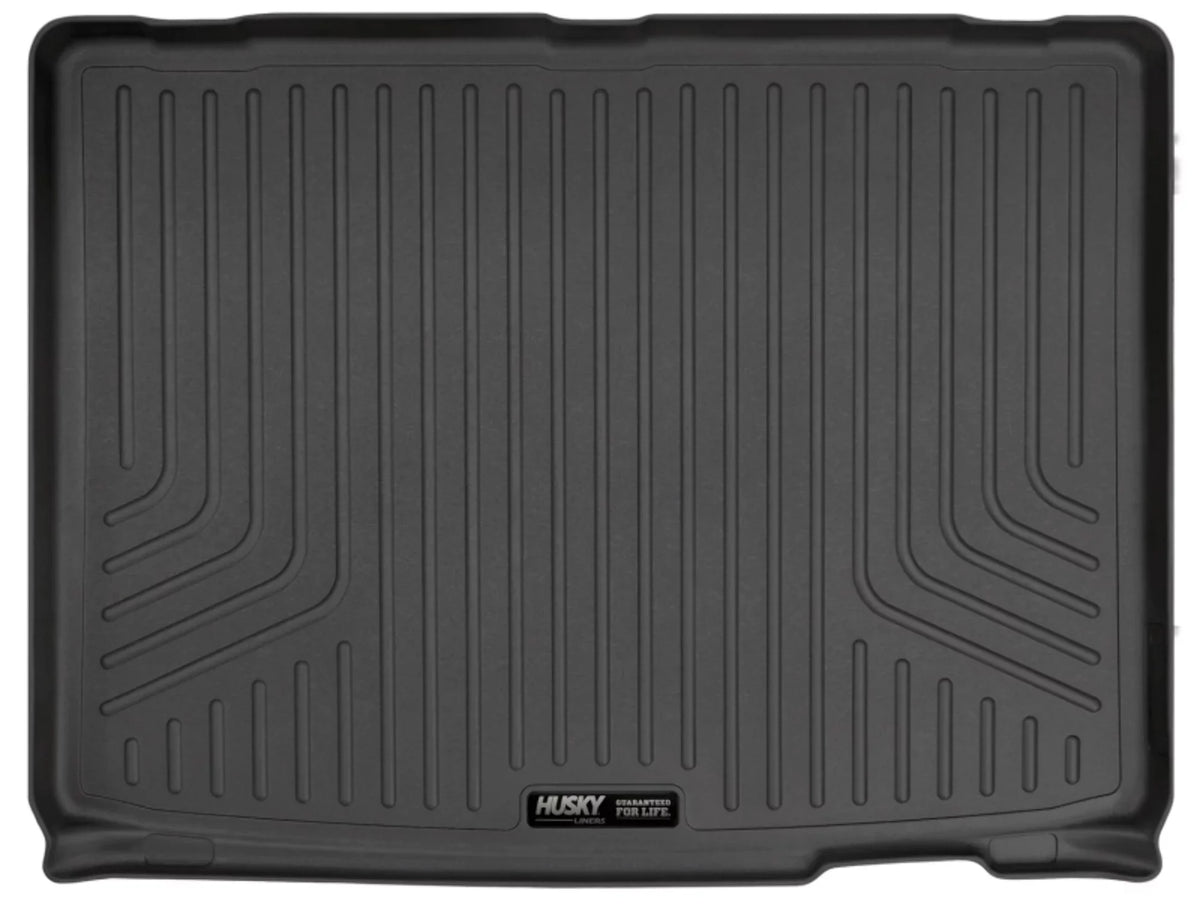 Husky by RealTruck Weatherbeater Series Cargo Liner Behind 2nd Seat Black Compatible with 21 Chevrolet Tahoe/GMC Yukon Compatible with select: 2021-2023 Cadillac Escalade
