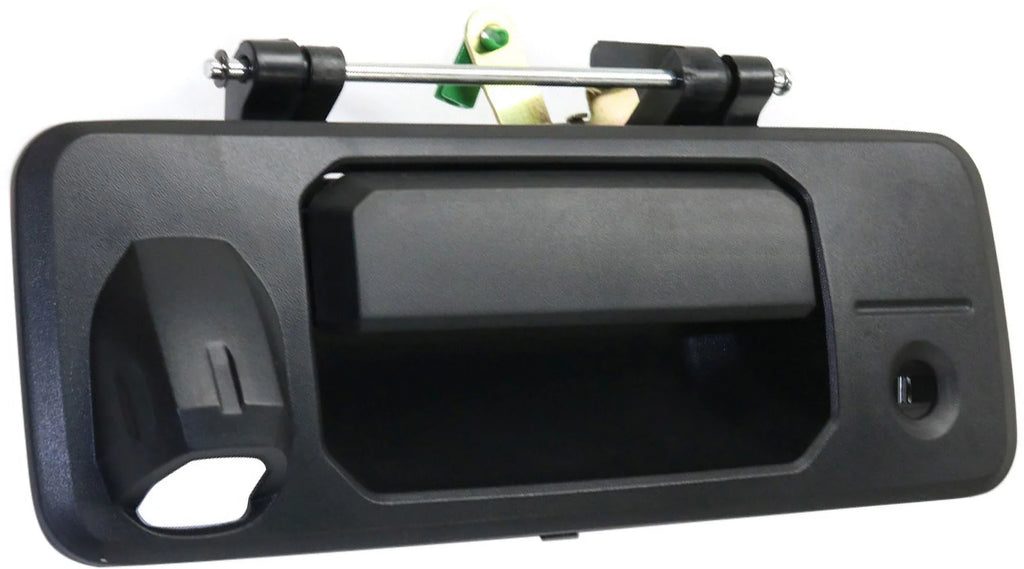 Tailgate Handle Compatible with Toyota Tacoma 2016-2018/ Tundra 2014-2018 Outside Textured Black with Camera/Key Holes