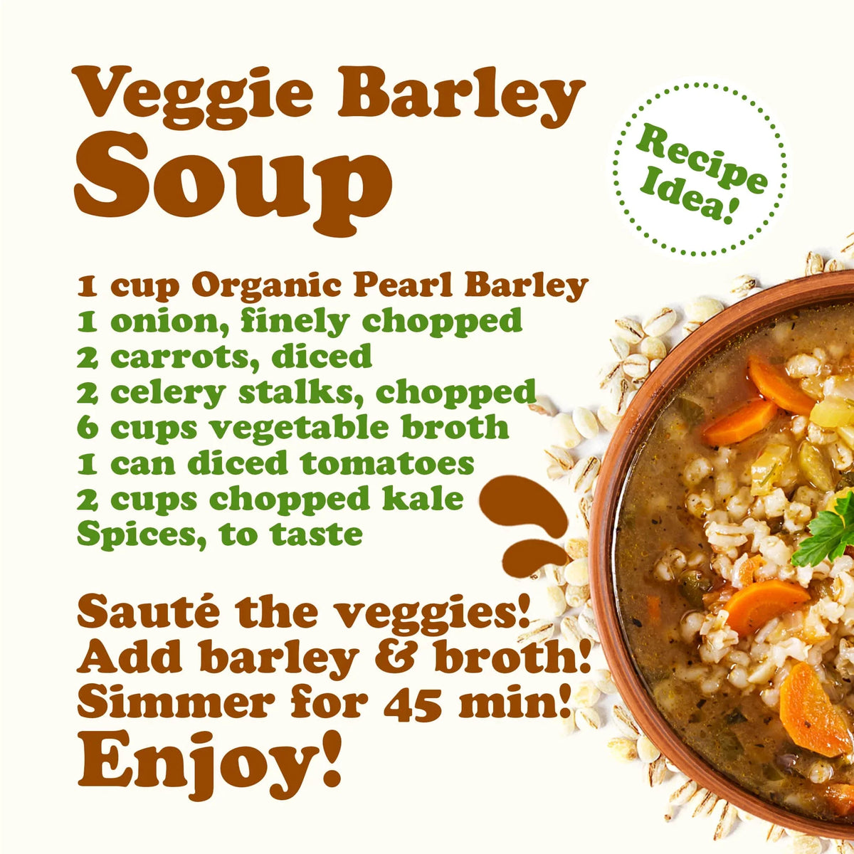Organic Pearl Barley, 24 Pounds — Non-GMO, Kosher, Raw, Vegan — by Food to Live