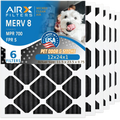 12x24x1 Air Filter Odor Eliminator Carbon Filter MERV 8 Comparable to MPR 700 & FPR 5 AC HVAC Premium USA Made 12x24x1 Furnace Filters by AIRX FILTERS WICKED CLEAN AIR. 6 Pack