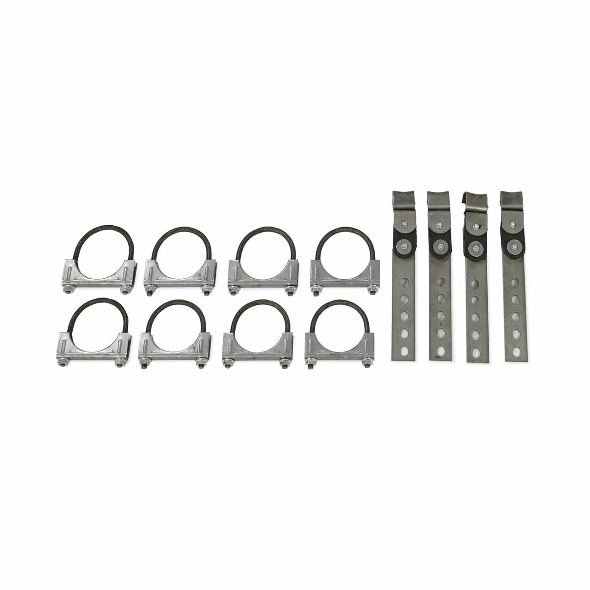 Dual Exhaust Kit 2.5" Flowmaster Super 40 Rear Exit RC Tips 80-86 Ford F-Series