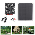 TOPTENG Solar Powered Fan Kit, 10w Solar Panel Fan Kit, 12V Outdoor Portable Mini VentiLatitudeor For Greenhouse Chicken House Pet Houses Camping Cooling VentiLatitudeion