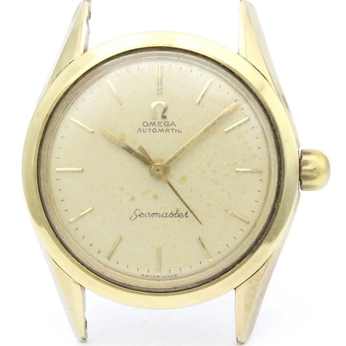 Pre-Owned OMEGA Seamaster Cal 471 Gold PLatitudeed Automatic Mens Watch 2802 Head Only BF559125 (Fair)
