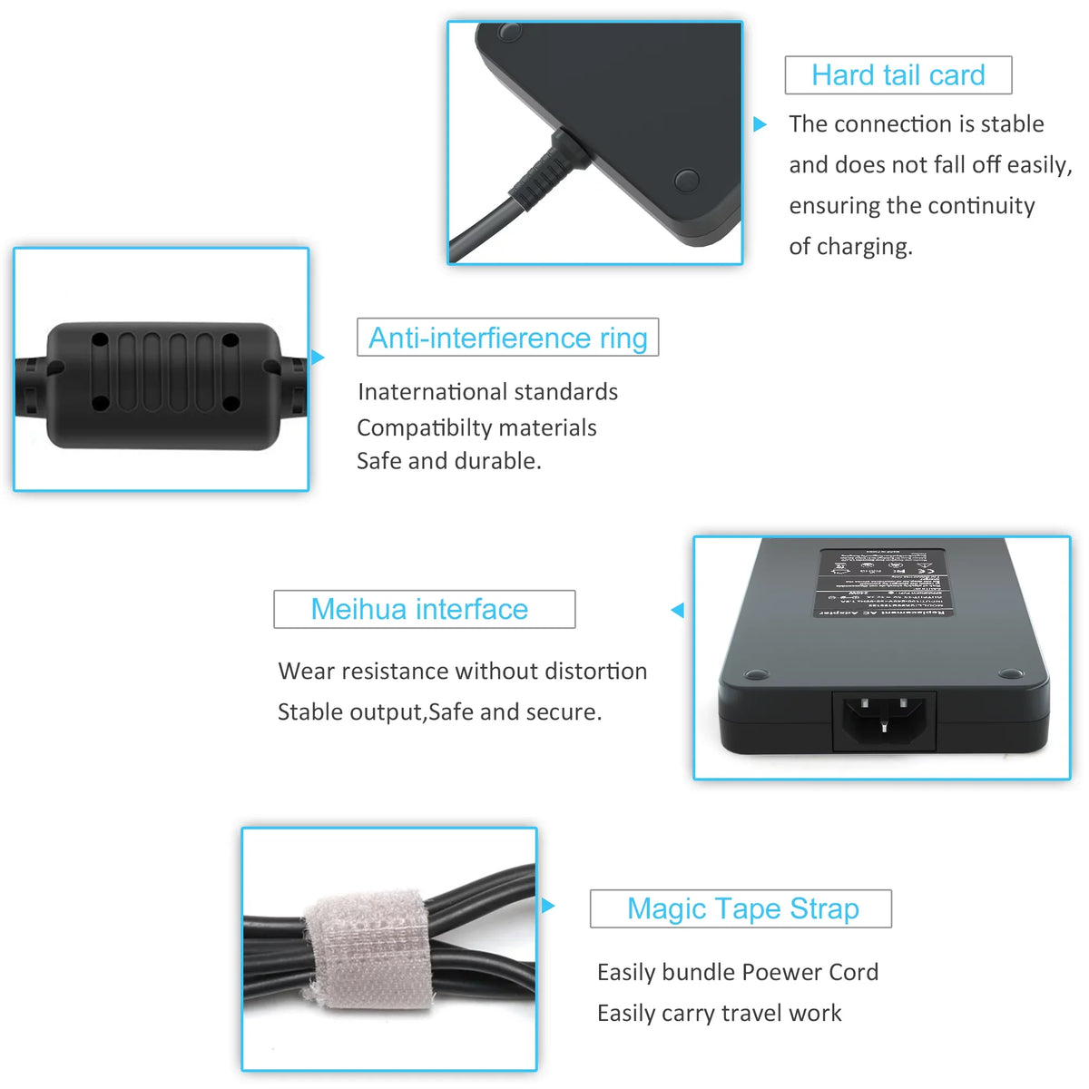 240W 180W AC Adapter Laptop Charger  for Dell Alienware  17 15 13 R1 R2 R3 R4 R5  M15 M17 M17x x51,Precision 7710 7540 M6400 M6500 M4300 Dell G3 G5 G7 Series Power Supply Cord