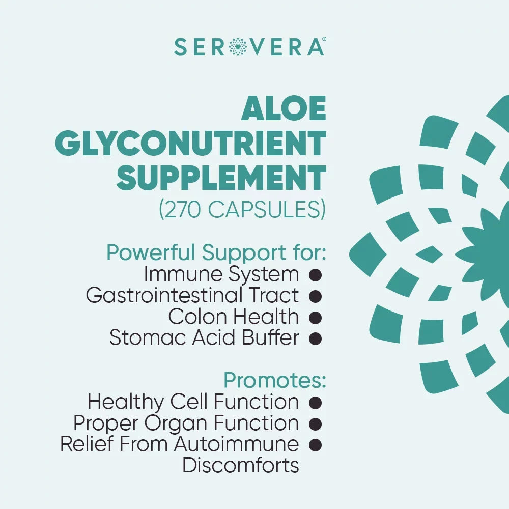 Serovera AMP 500-Immune Support Supplement for Colon Health-Immune System ModuLatitudeor with L-Glutamine-270 Veggie Caps-Gluten Free- Up to 3 Months Supply