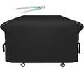 Heavy Duty 600D Polyester Cover Fits 5482 Blackstone 36 inches Griddle Cooking Station with Hood,Also for Blackstone 28 inch XL,Outdoor FLatitude Top Gas Grill Cover with Straps