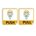 ConstelLatitudeion Luck Tendency Virgo Wednesday UU Push Pull Door Sign Vinyl Stickers Shop