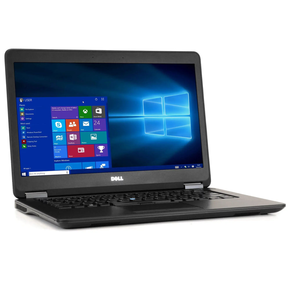 Dell Latitude E7450 Laptop Computer, 2.90 GHz Intel i5 Dual Core Gen 5, 4GB DDR3 RAM, 120GB Solid State Drive (SSD) SSD Hard Drive, Windows 10 Professional 64Bit, 14" Screen Used