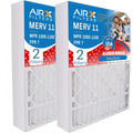 20x25x5 Air Filter MERV 11 Comparable to MPR 1000, MPR 1200 & FPR 7 Compatible with Air Bear 255649-102 Premium USA Made 20x25x5 Furnace Filter 2 Pack by AIRX FILTERS WICKED CLEAN AIR.