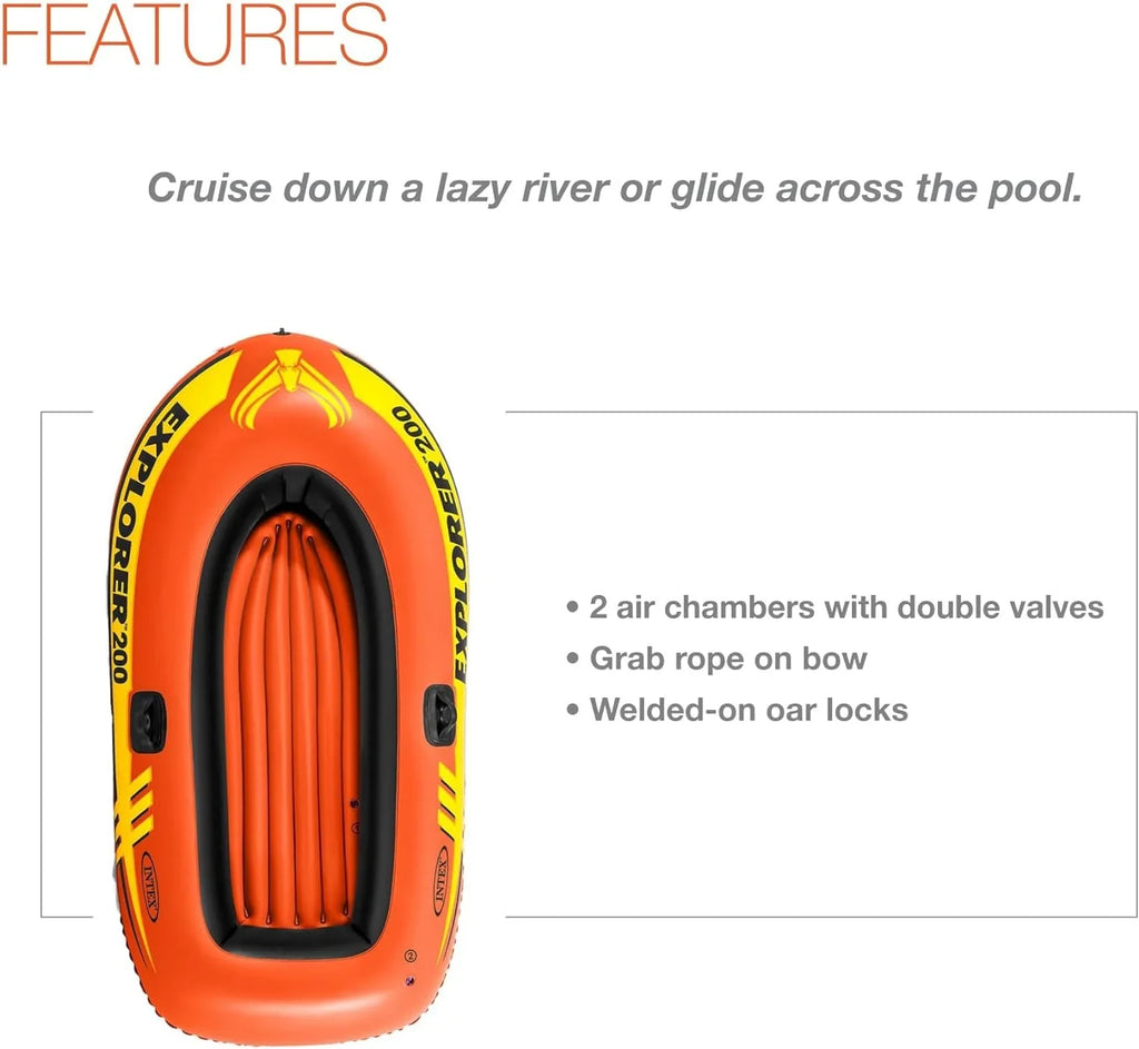 Intex Explorer 200, 2-Person InfLatitudeable Boat