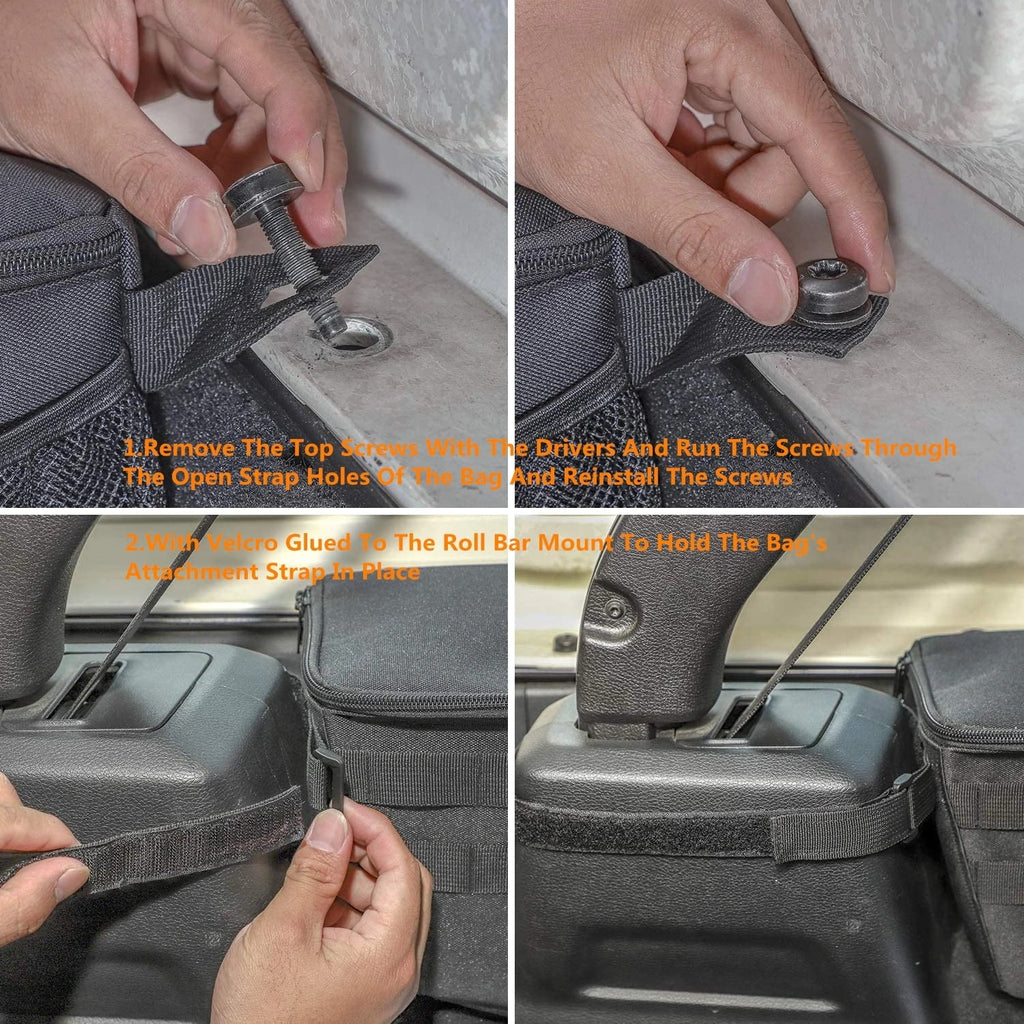 Side  Bag Organizer Tool Tray for Jeep  JK JL 4 Doors 2007-2024 Stowing Tidying Car Interior Accessories