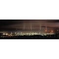 Panoramic Images  High angle view of oil refinery at lit up at night La Linea De La Concepcion Andalusia Spain Poster Print by Panoramic Images - 36 x 12