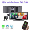 Paddsun   2K Wireless 10.26'' Touch Screen Dual Channel Wifi Car DVR Dash Camera Android Auto ".