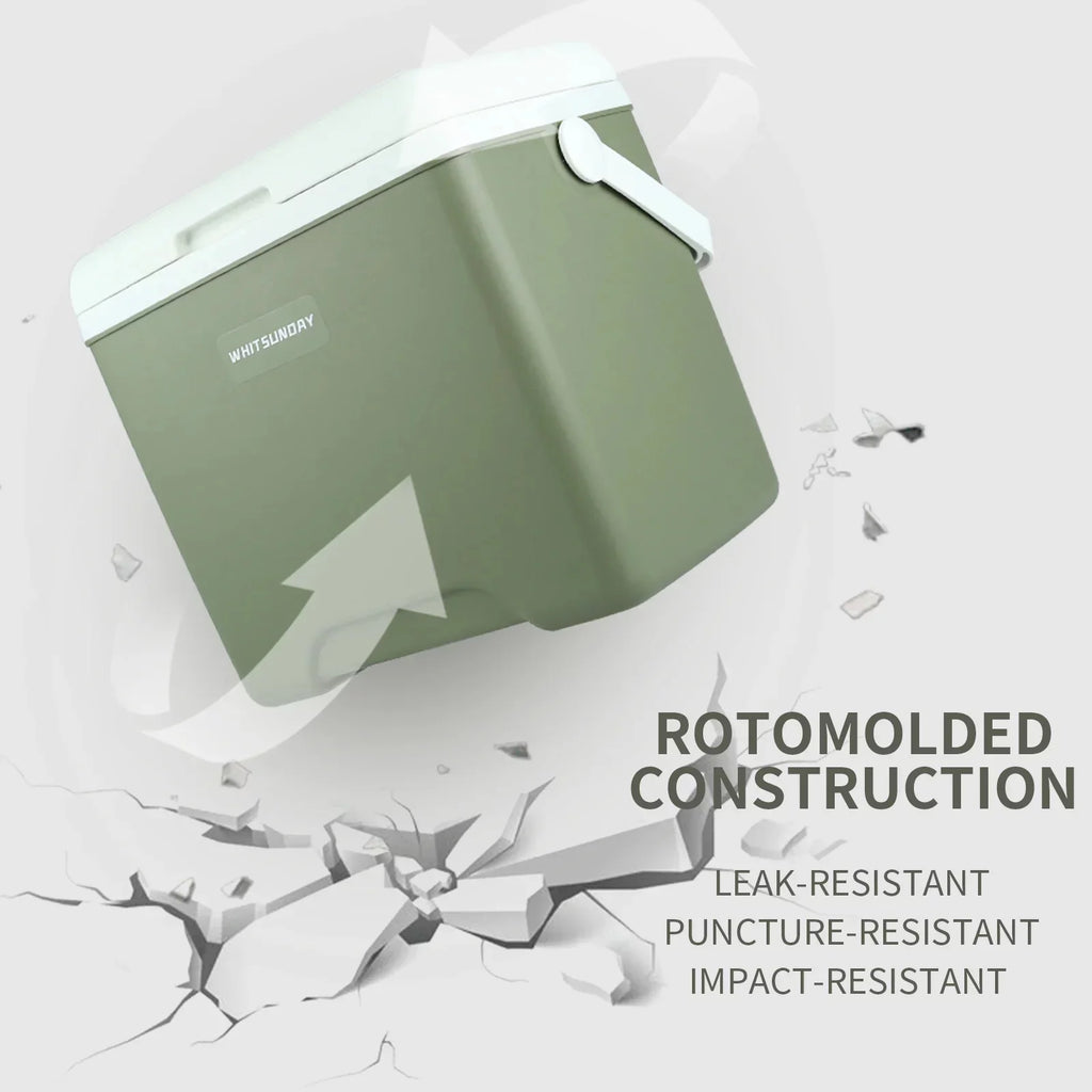 InsuLatitudeed Portable Cooler,Ultra-Light Hard Cooler