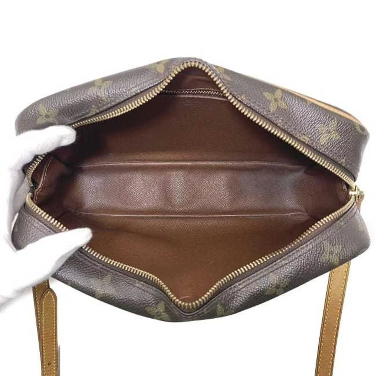 Pre-Owned Louis Vuitton Shoulder Bag Trocadero 27 Brown Beige Gold Monogram M51274 Canvas Nume MB1024 LOUIS VUITTON (Good)