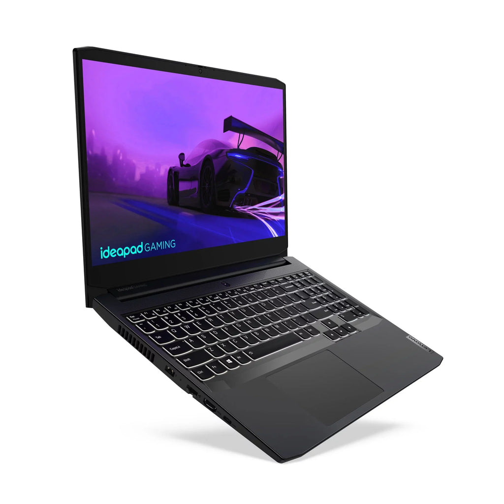 Lenovo IdeaPad Gaming 3 15IHU6 82K1 - 180-degree hinge design - Intel Core i7 11370H / 3.3 GHz - Win 11 Home - GF RTX 3050  - 8 GB RAM - 256 GB SSD + 1 TB HDD shingled magnetic recording (SMR) - 15.6" IPS 1920 x 1080 (Full HD) @ 120 Hz - Wi-Fi 6 - sh