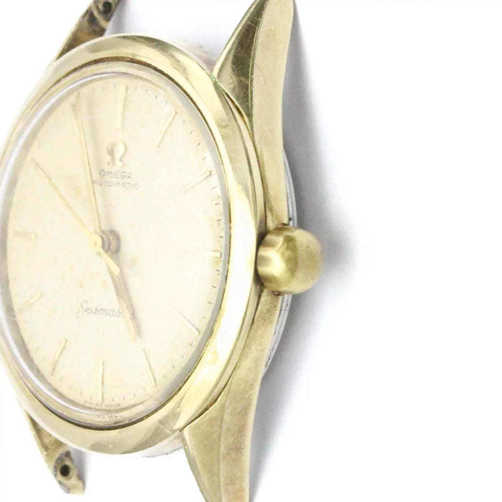 Pre-Owned OMEGA Seamaster Cal 471 Gold PLatitudeed Automatic Mens Watch 2802 Head Only BF559125 (Fair)