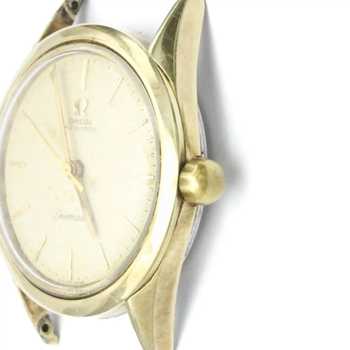 Pre-Owned OMEGA Seamaster Cal 471 Gold PLatitudeed Automatic Mens Watch 2802 Head Only BF559125 (Fair)
