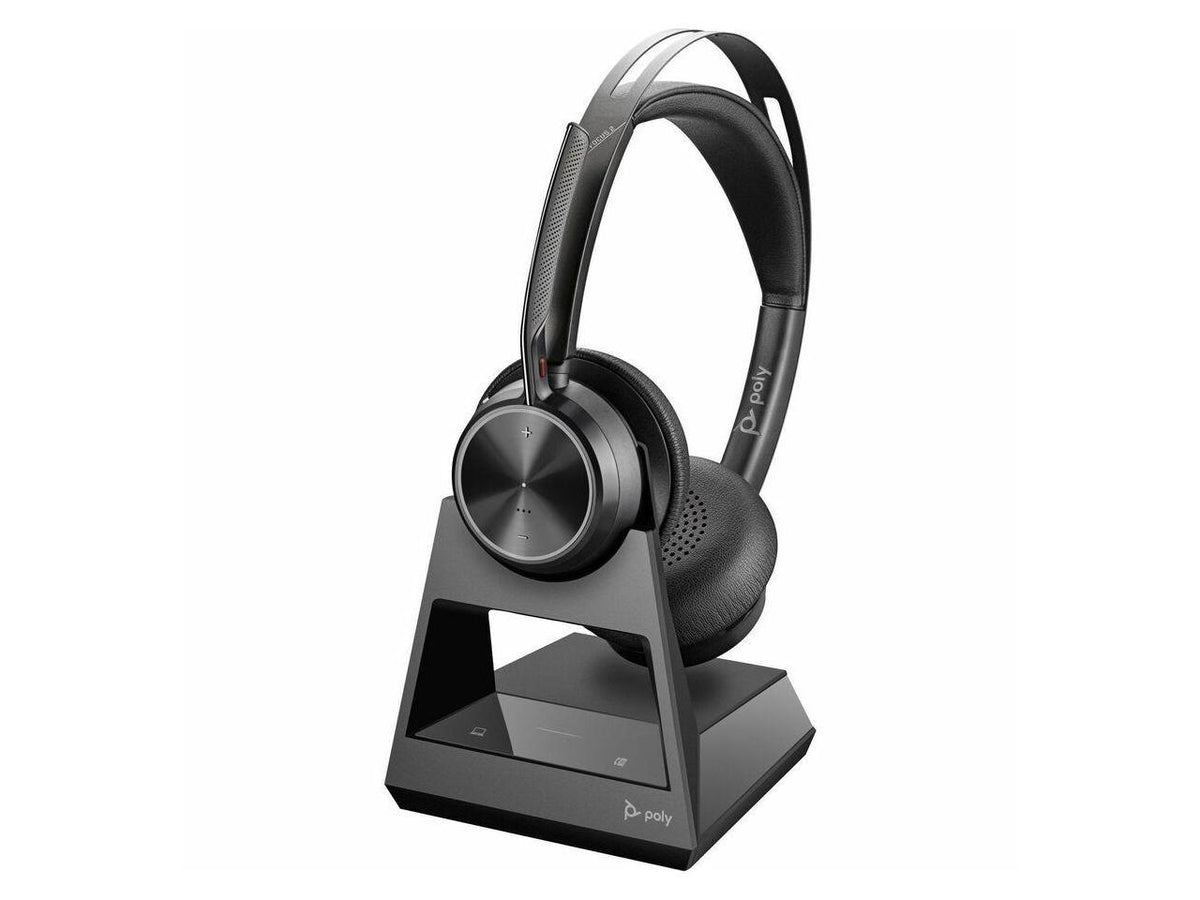Poly Voyager Focus 2 Headset - Microsoft Teams Certification - Stereo - USB Type A - Wireless - Bluetooth - 20 Hz - 20 kHz - Over-the-head, On-ear - Binaural - Ear-cup - Noise Cancelling, MEMS Tech...